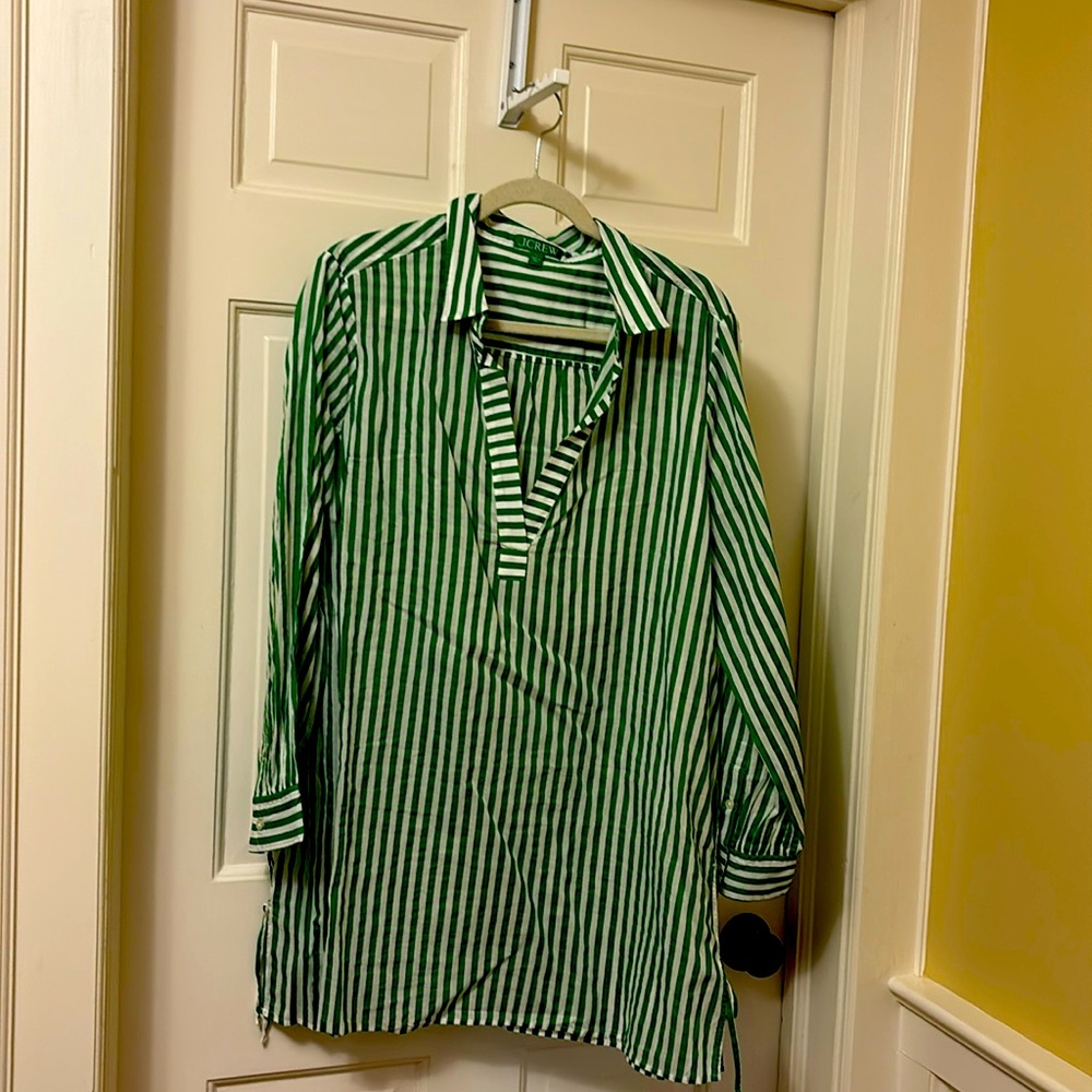 J. Crew once worn swim cover up, side tie detail
